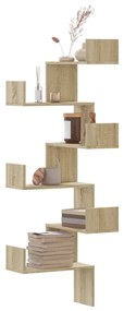 Scaffale Angolare A Muro Sonoma 45x45x147 Cm Legno Multistrato /