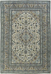 Kashan Tappeto 250 x 360 Beige (Iran) Annodato A Mano