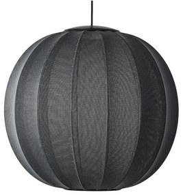 Knit-Wit 60 Round LED Lampada a Sospensione Black - Made By Hand