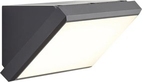 Lampada da parete moderna da esterno grigio scuro con LED IP65 - Marek