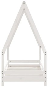 Giroletto per bambini bianco 70x140cm in legno massello di pino