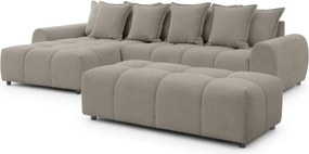 Poggiapiedi grigio tortora Albane – Ropez