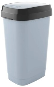 Cestino per la spazzatura in plastica grigio 50 l Dual Swing – KIS
