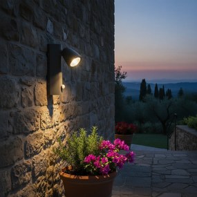 Applique da Esterno GU10 IP65 con Sensore Movimento AXIS - Grigia