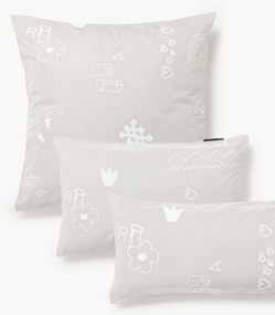 Westwing Crosby Studios, Federa in cotone con motivo ricamato Jouy