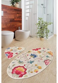 Tappetini da bagno marrone chiaro in set di 2 pezzi 60x100 cm Arya - Foutastic