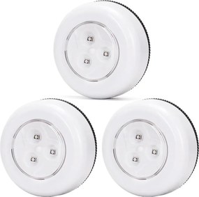 Aigostar - Set di 3 lampade da notte portatili LED RGB LED/3xAAA + telecomando