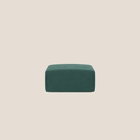 Nettuno modulo pouf in morbido tessuto bouclè T07 verde