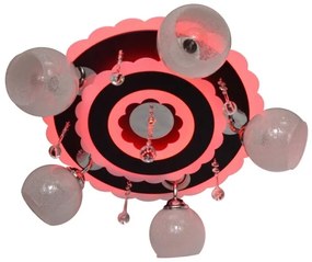 Faretto ARONA 5xE27/15W/230V+LED nero