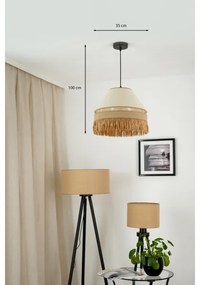 Brilagi - Lampadario a cavo WINNETOU AVIGNION 1xE27/15W/230V Ø35 cm marrone/crem