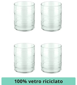 Set 4 bicchieri acqua Aware Tin Can Pasabahce