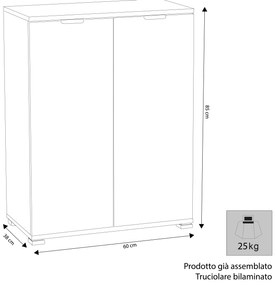 POLI - armadietto 2 ante