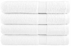 Asciugamani Per Sauna Solund 4 Pz Bianchi 80x200cm 600gsm /