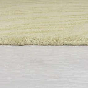 Tappeto verde in lana 60x230 cm Lino Leaf - Flair Rugs