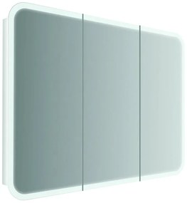 Pensile con luce Liverpool bianco L 95 x H 70 x P 15 cm