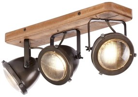 Brilliant - Faretto CARMEN WOOD 3xGU10/5W/230V marrone