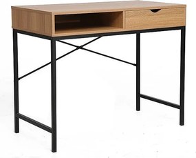 Scrivania da ufficio B-027 in rovere/nero