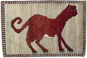 Gabbeh Tappeto 80 x 120 Beige (Iran) Annodato A Mano