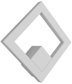 Applique LED da Esterno Quadrata 12W IP65 CCT con LED OSRAM - Bianca