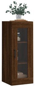 Mobile a parete rovere marrone 34,5x34x90 cm
