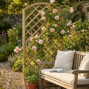Griglia ad arco da giardino in legno di pino impregnato in autoclave 90 x 180 cm
