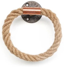 Porta asciugamani 16x16 cm beige/oro