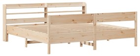 Letto senza materasso 180x200 cm in legno massello di pino