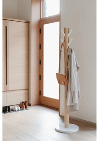 Appendino in legno bianco in gomma naturale Flapper - Umbra