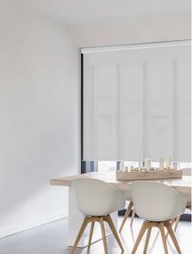 Tenda a rullo filtrante Lino Chine bianco 180x250 cm