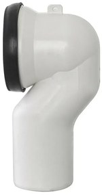 Curva tecnica per wc filo muro con diametro 11 cm completa di guarnizione
