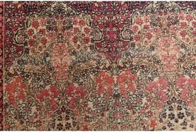 Antik Floreale Rosso Scuro Avorio 138x206 Cm