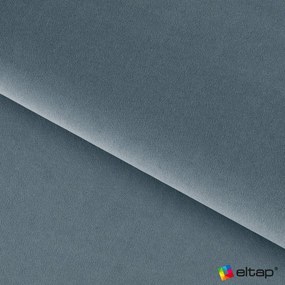 Letto matrimoniale imbottito blu con contenitore e rete inclusi 140x200 cm Plissa – ELTAP