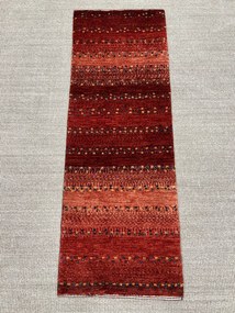 Loribaft Tappeto persiano 50x140 Rosso (Iran) Annodato A Mano