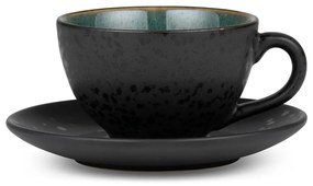 Tazzina per cappuccino verde/nera in ceramica 240 ml Gastro Green/Black – Bitz