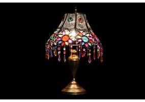 Lampada da tavolo DKD Home Decor 31 x 31 x 52 cm Dorato Metallo Multicolore 220 V 25 W 50 W