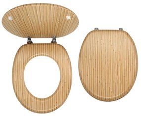 FERRO - Sedile WC in MDF con finitura bambù