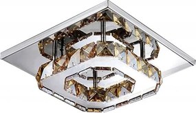 Lampada Da Soffitto Cristallo Plafoniere LED 8W Quadrato APP405-C