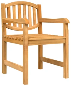 Set da pranzo per giardino 3 pz in legno massello di teak