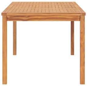 Tavolo da pranzo da giardino 180x90x77 cm in massello di teak