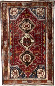 Shiraz Tappeto 270x170 Rosso (Iran) Annodato A Mano