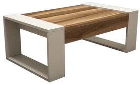 Tavolino VENUS 38x102 cm crema/marrone