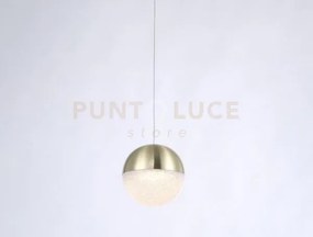 Atomo, testa led 4,8w,384lm 3000k oro d.12 h 400 cm