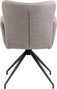 Set di sedie da pranzo grigia in imbottito 2 pz Laura – Actona