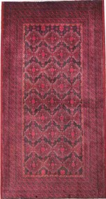 Beluch Tappeto persiano 200 x 100 Nero (Iran) Annodato A Mano