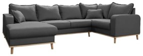 Divano angolare grigio scuro (angolo sinistro) Beata - Ropez