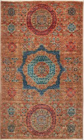 Mamluk Tappeto orientale 120 x 80 Marrone (Pakistan) Annodato A Mano