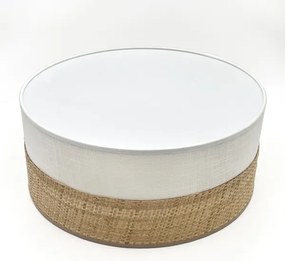 Plafoniera LED SIRJA BOHO LED/20W/230V Ø 35 cm beige/bianco