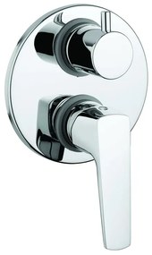 Rubinetto per doccia getto laminare cristallino monocomando Spartaco cromo lucido MAMOLI
