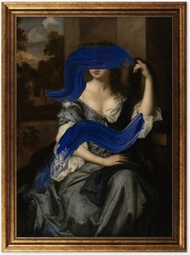 Stampa digitale incorniciata Lady In Paint III