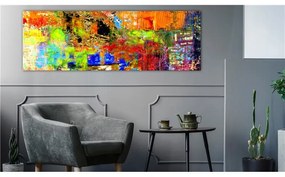 Quadro  Colourful Abstraction (1 Part) Narrow  Colore colorful, Dimensioni e Misure 135x45